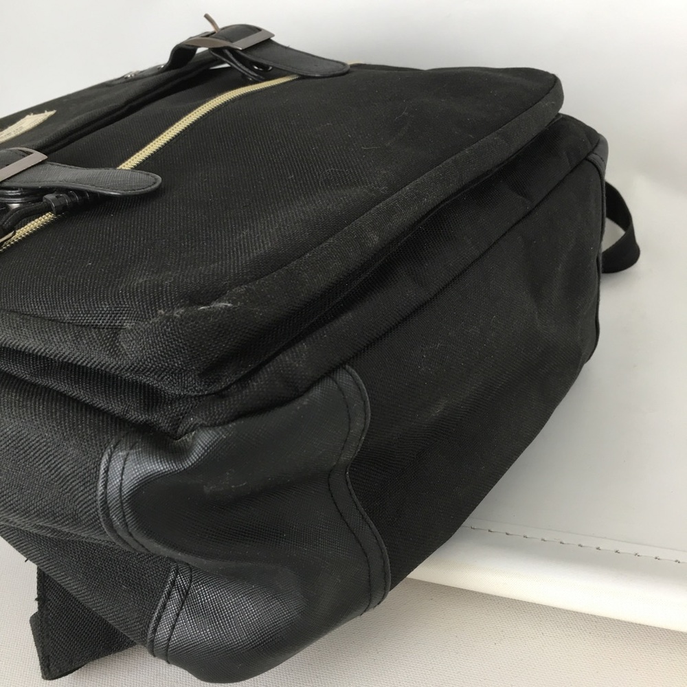⚜️Black Canvas Flap Backpack for Women - Picture 14 of 15